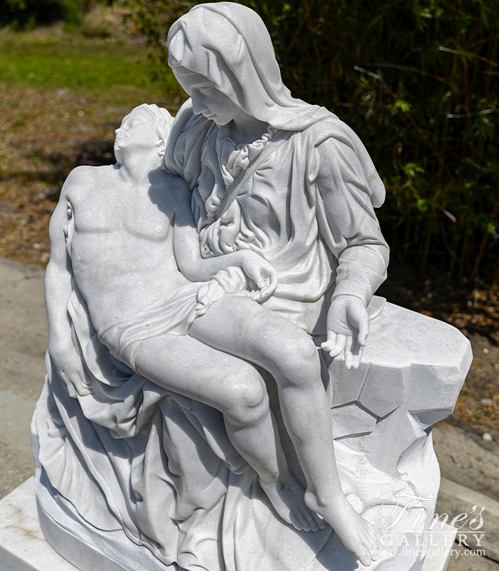 Marble Statues  - Marble Pieta Statue - MS-1204